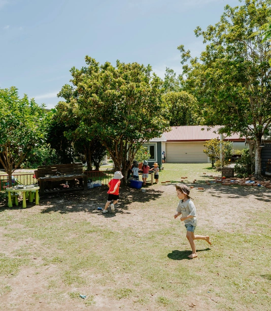 Children playing outdoors