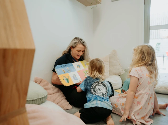 Children having fun while learning teamwork through play